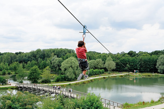 Tyrolienne Parc Loisirs et Nature de La Porte du Hainaut