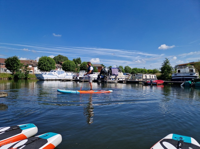 Port fluvial de La Porte du Hainaut à Saint-Amand-les-Eaux