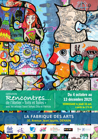 Exposition "Rencontres…" – Atelier Toits et Toiles