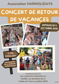 Concert avec l’association HARMOLIDAYS
