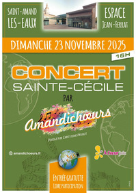 Concert Sainte-Cécile de la chorale Amandichoeurs