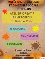 |Atelier Créatif Jeune Public| Au Musée de Denain