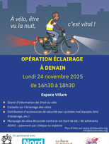Opération « Cyclistes, brillez ! » à Denain