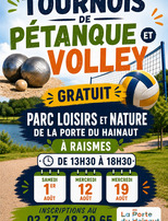 Tournois de Pétanque et Volley-Ball au Parc Loisirs et Nature
