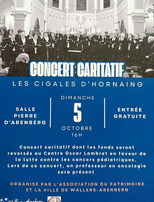 Concert caritatif avec les Cigales d'Hornaing