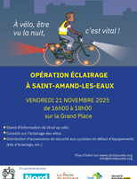 Opération « Cyclistes, brillez ! » à Saint-Amand-les-Eaux