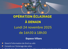 Opération « Cyclistes, brillez ! » à Denain - Denain
