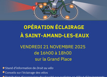 Opération « Cyclistes, brillez ! » à Saint-Amand-les-Eaux - Saint-Amand-les-Eaux