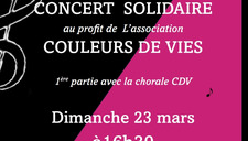 Concert solidaire au profit de Couleurs de Vies